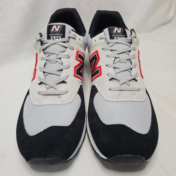 New Balance 574v2 Running Walking Sneakers Shoes Gray Black Men\'s Size 18D